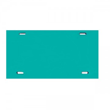 Teal Acrylic Mirror License Plate 